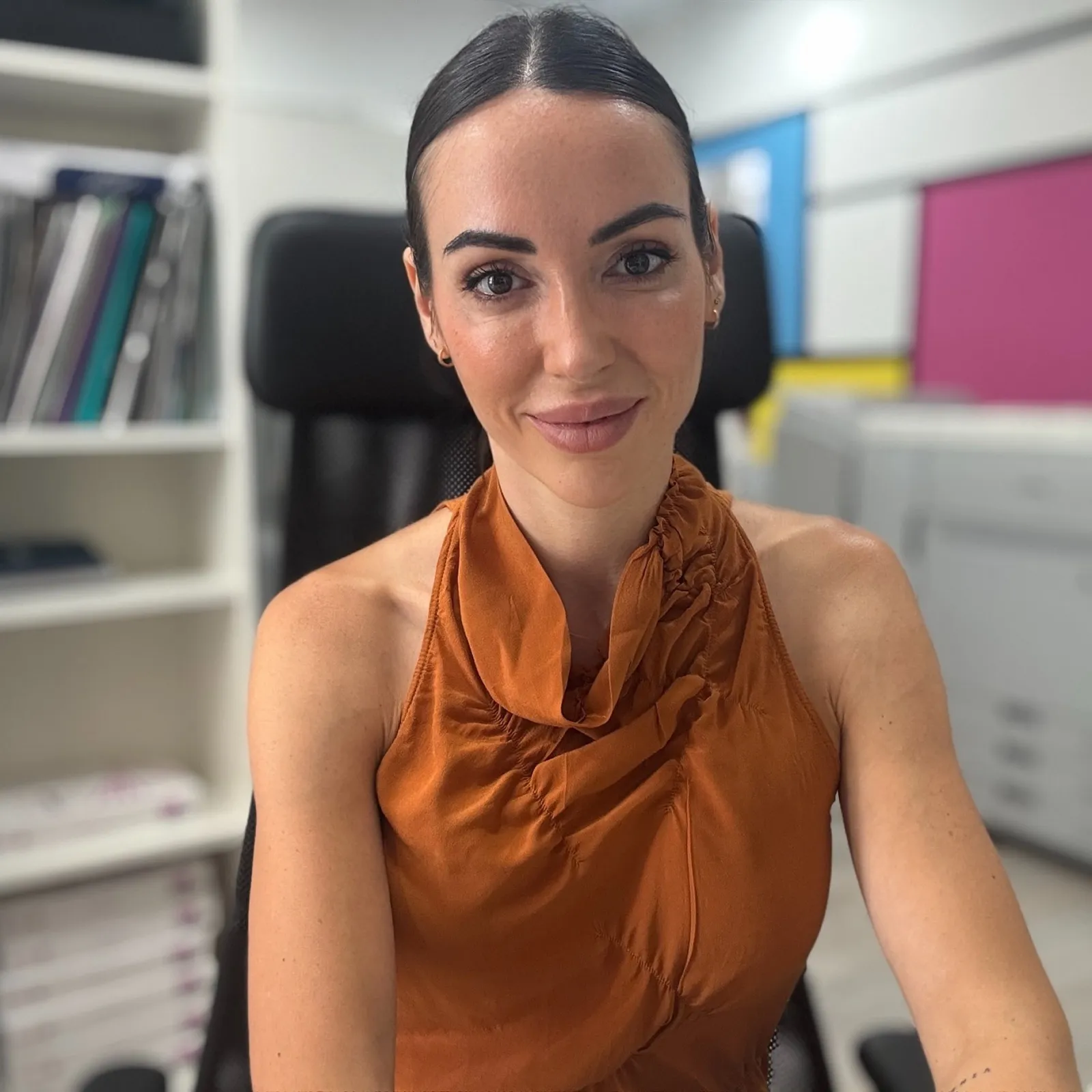 Elena, fundadora de Gráficas Imagen